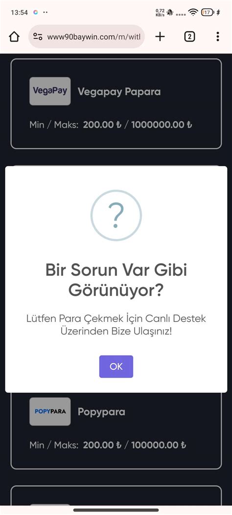 Baywin Para Yatırma Limiti