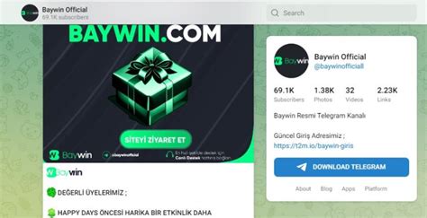 Baywin Telegram Adresi